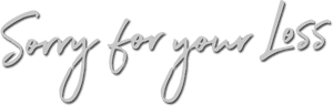 لوگوی رسمی سریال Sorry For Your Loss (2018)