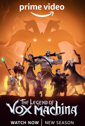 پوستر رسمی انیمه The Legend of Vox Machina (2022)